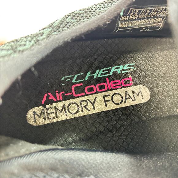 Skechers Flex Appeal 2.0 Black Slip on Dual Lite Running Shoes Women's Size 8.5 - Picture 9 of 11